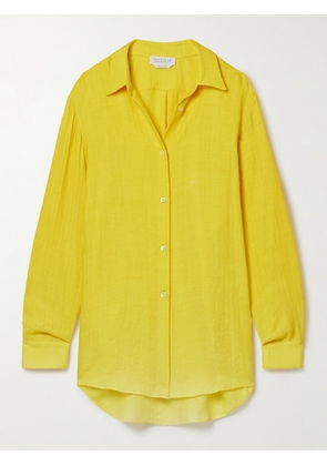 Gabriela Hearst - Reyes Herringbone Cashmere And Silk-blend Shirt - Yellow - IT36,IT38,IT40,IT42,IT44,IT46,IT48