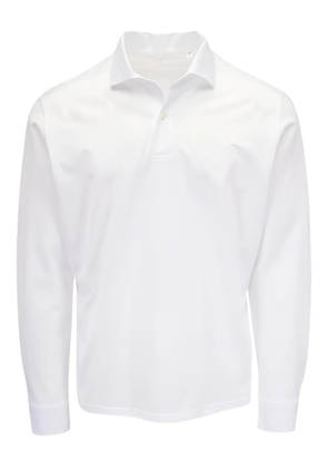 EMANUEL BERG ribbed-cuffs polo shirt - White