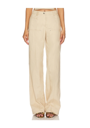 Camila Coelho Matilde Pant in Beige. Size S. Also in XL.