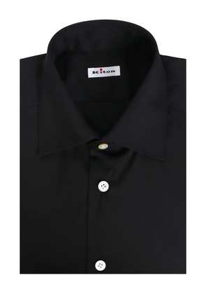 Kiton cotton button shirt - Black