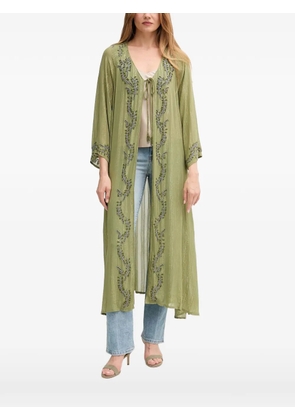 Hoss Intropia beaded long-sleeve top - Green