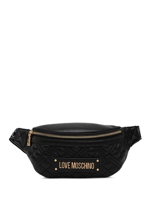 Love Moschino logo-detail belt bag - Black