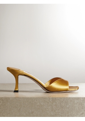 Jimmy Choo - Skye 70mm Satin Mules - Yellow - IT36,IT36.5,IT37,IT37.5,IT38,IT38.5,IT39,IT39.5,IT40,IT40.5,IT41,IT41.5,IT42
