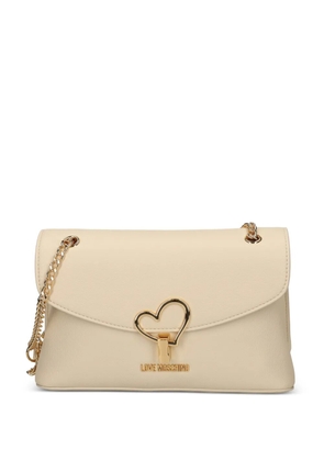 Love Moschino heart-detail shoulder bag - Neutrals