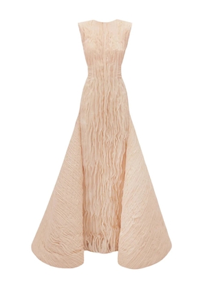 Gemy Maalouf crinkled dress - Neutrals