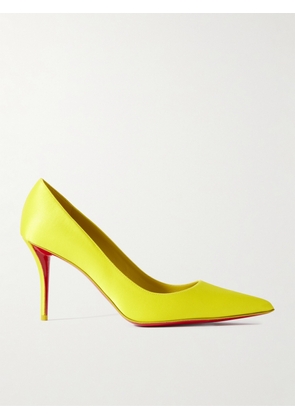 Christian Louboutin - Apostropha 80 Satin Pumps - Yellow - IT36,IT36.5,IT37,IT37.5,IT38,IT38.5,IT39,IT39.5,IT40,IT40.5,IT41,IT41.5,IT42