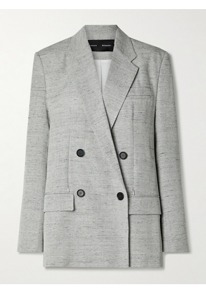 Proenza Schouler - Hadley Double-breasted Mélange Woven Blazer - Gray - US2,US4,US6