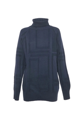 Versace Pre-Owned roll-neck wool top - Blue