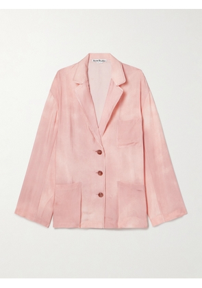 Acne Studios - Oversized Satin-twill Blazer - Pink - FR 32,FR 34,FR 36,FR 38,FR 40,FR 42