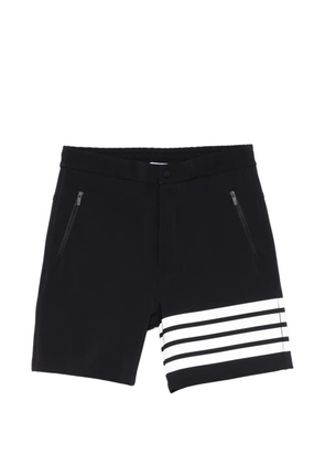 Thom Browne zip striped shorts - Black