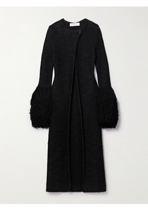 Gabriela Hearst - Elete Fringed Cashmere And Silk-blend Coat - Black - x small,small,medium,large