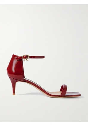 Gianvito Rossi - Rhys 55 Patent-leather Sandals - Red - IT35,IT35.5,IT36,IT36.5,IT37,IT37.5,IT38,IT38.5,IT39,IT39.5,IT40,IT40.5,IT41,IT41.5,IT42