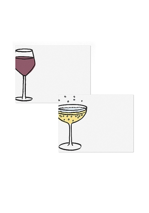 Dear Annabelle Bottoms Up Place Cards in White.