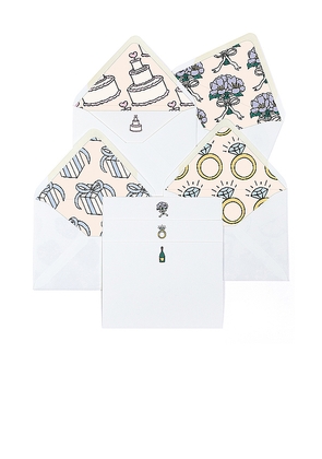 Dear Annabelle Marry Me Notecards in White.