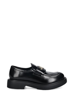 Love Moschino heart-detail loafers - Black