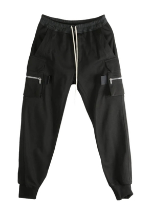 Rick Owens zip-pocket drawstring trousers - Black