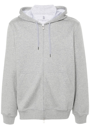 Brunello Cucinelli mélange hoodie - Grey