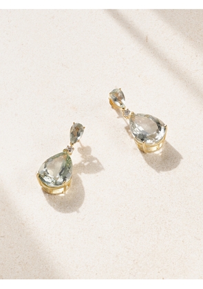 Mateo - Sophia 14-karat Gold, Amethyst And Diamond Earrings - Green - One size