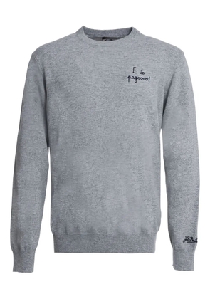 MC2 Saint Barth Heron embroidered sweatshirt - Grey
