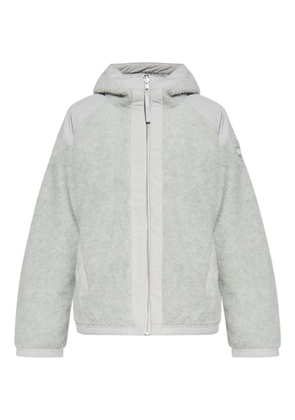 Canada Goose logo-patch fleece hooded jacket - Grey