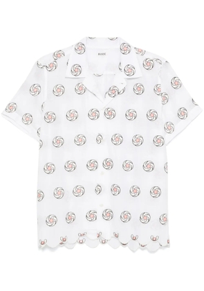 BODE Floral Aperture shirt - White