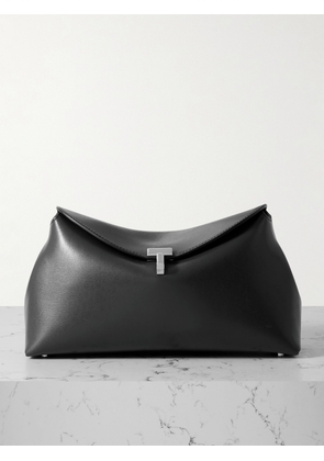 TOTEME - T-lock Leather Clutch - Gray - One size