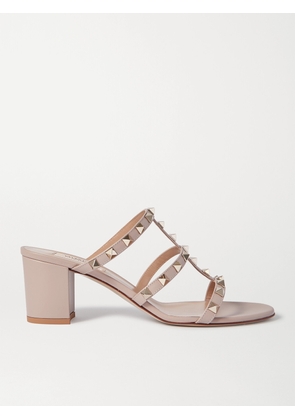 Valentino Garavani - Valentino Garavani Rockstud 60 Leather Mules - Neutrals - IT35,IT35.5,IT36,IT36.5,IT37,IT37.5,IT38,IT38.5,IT39,IT39.5,IT40,IT40.5,IT41,IT41.5,IT42