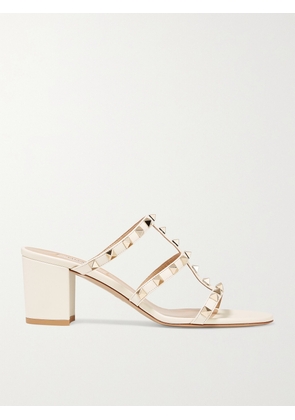 Valentino Garavani - Valentino Garavani The Rockstud 60 Leather Mules - Ivory - IT35,IT35.5,IT36,IT36.5,IT37,IT37.5,IT38,IT38.5,IT39,IT39.5,IT40,IT40.5,IT41,IT41.5,IT42