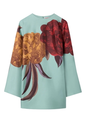 La DoubleJ Supremes Swing floral-print mini dress - Blue