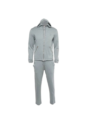 Louis Vuitton Pre-Owned logo-plaque cotton tracksuit - Grey