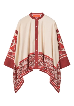 La DoubleJ silk foulard shirt - Red