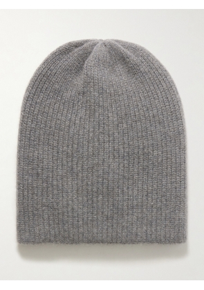 The Elder Statesman - Watchman Ribbed Cashmere Beanie - Gray - One size