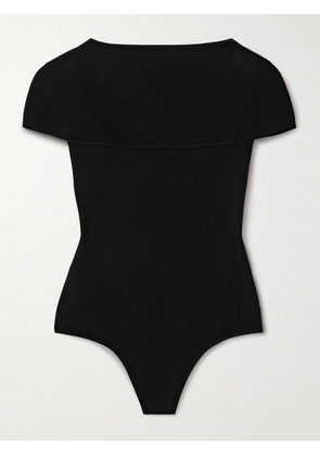 KHAITE - Basile Knitted Bodysuit - Black - x small,small,medium,large,x large