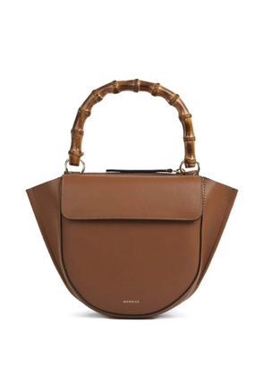 Wandler mini Hydrangea shoulder bag - Brown