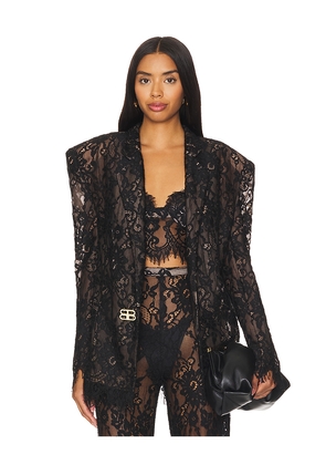 Bronx and Banco Capri Lace Blazer in Black. Size L. Also in S, M.