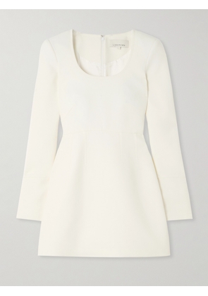 LIBEROWE - + The Vanguard Amber Wool-crepe Mini Dress - White - x small,small,medium,large,x large