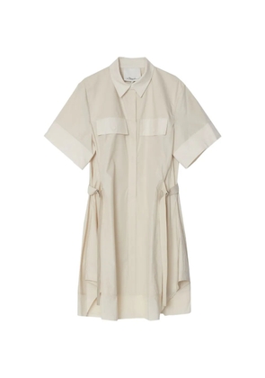 3.1 Phillip Lim flap-pocket tie mini dress - Neutrals