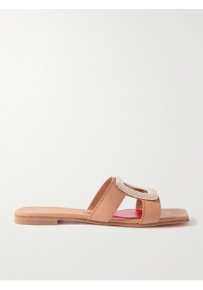 Roger Vivier - Benson Embellished Leather Sandals - Brown - IT34,IT35,IT35.5,IT36,IT36.5,IT37,IT37.5,IT38,IT38.5,IT39,IT39.5,IT40,IT40.5,IT41,IT41.5,IT42
