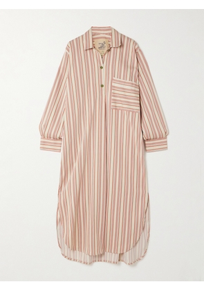 Thank You Have A Good Day - Hutton Striped Cotton-blend Tunic - Pink - 1,2