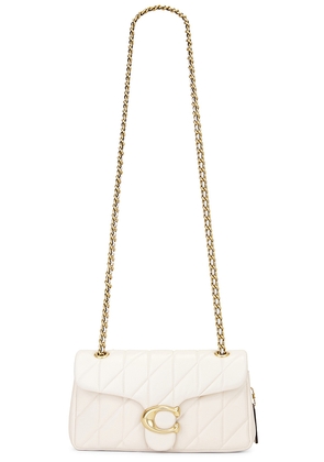 Coach Quilted Tabby Shoulder Bag in White.
