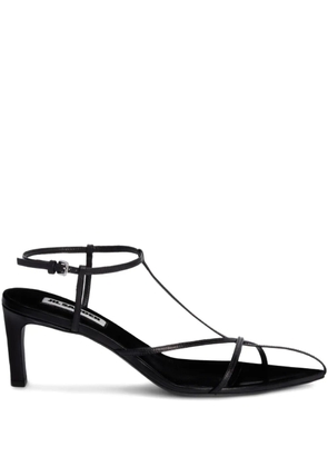 Jil Sander interwoven-straps pointed-toe pumps - Black