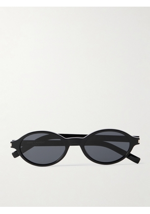 SAINT LAURENT EYEWEAR - Oval-frame Acetate Sunglasses - Black - One size