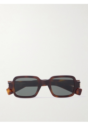 SAINT LAURENT EYEWEAR - Square-frame Tortoiseshell Acetate Sunglasses - Brown - One size