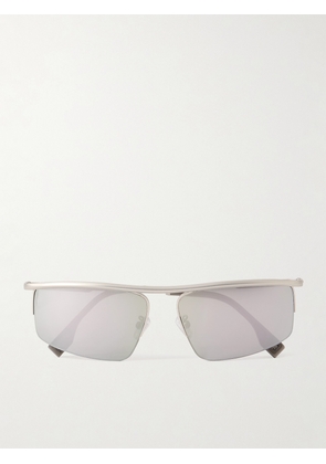 Fendi Eyewear - Travel Aviator-style Silver-tone Sunglasses - One size