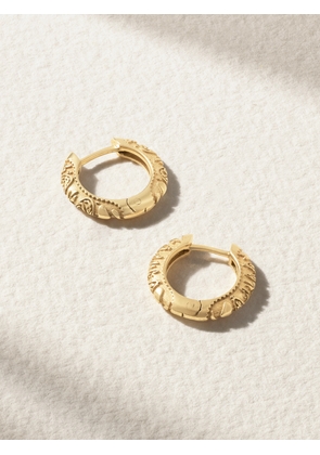 Marlo Laz - Southwestern 14-karat Gold Hoop Earrings - One size
