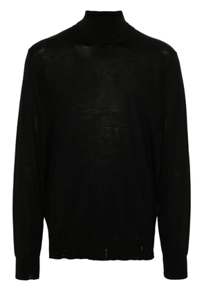 Golden Goose logo roll-neck jumper - Black
