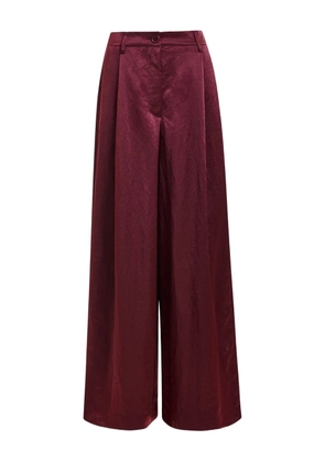 Essentiel Antwerp pleated trousers - Red