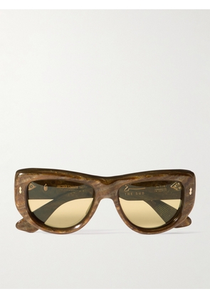 Jacques Marie Mage - + Erin Wasson The Sud Square-frame Marbled Acetate Sunglasses - Tortoiseshell - One size