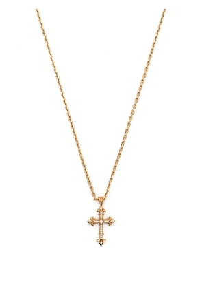 Emanuele Bicocchi Fleury cross-pendant necklace - Gold