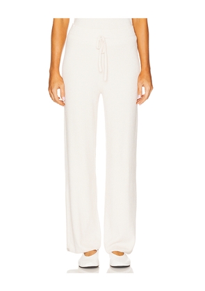 Barefoot Dreams CozyChic Ulra Light Fine Rib Pant in Ivory. Size L. Also in XL.